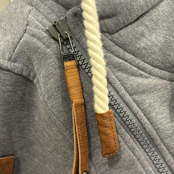 Naketano Size XL The Poet’s Choice Sweatshirt Colored GreyWhite GentlyWorn NWOTS - Picture 6 of 12